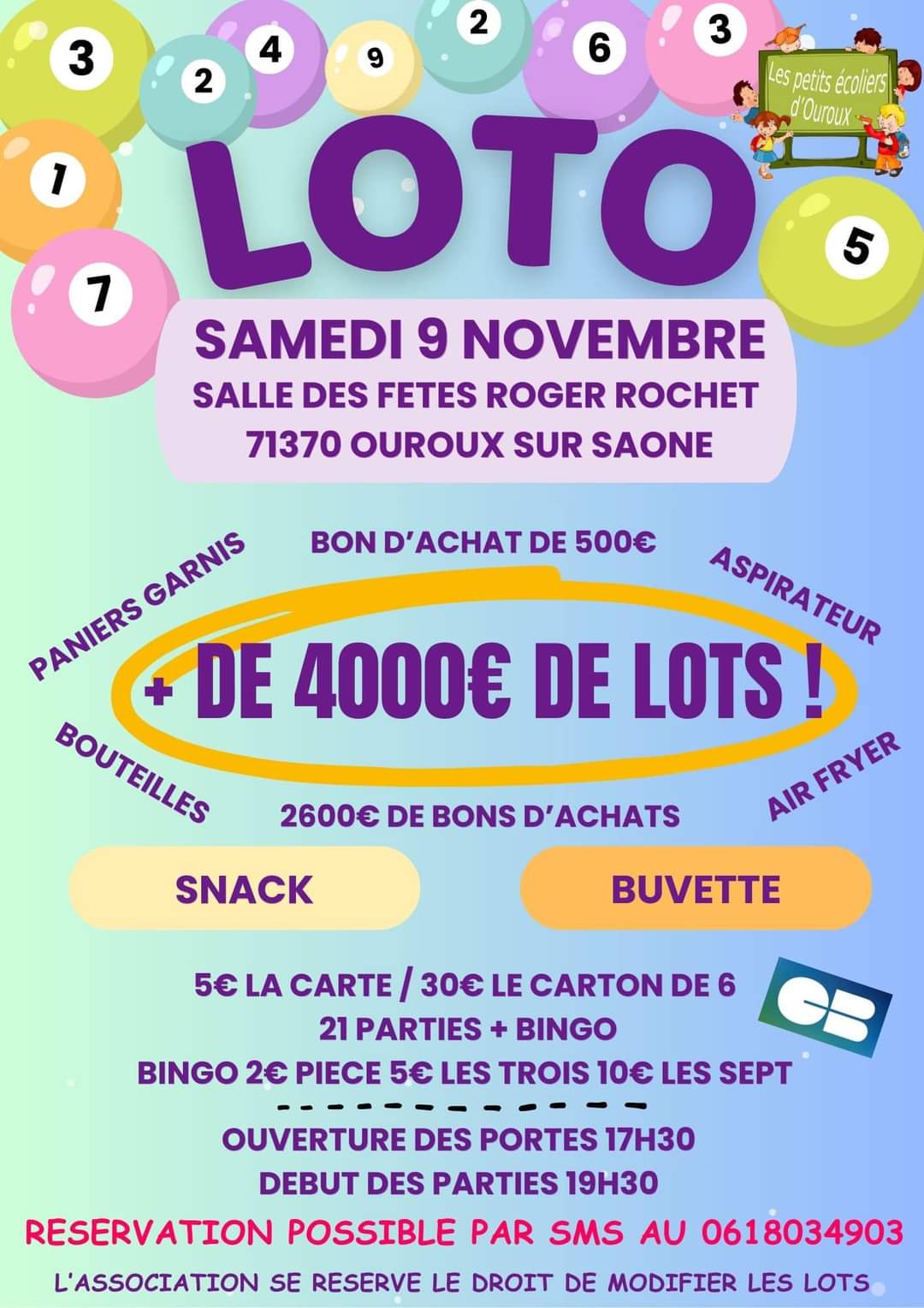 loto petits ecolier d'ouroux